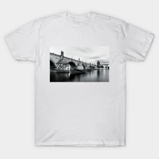 Charles Bridge under long exposure T-Shirt